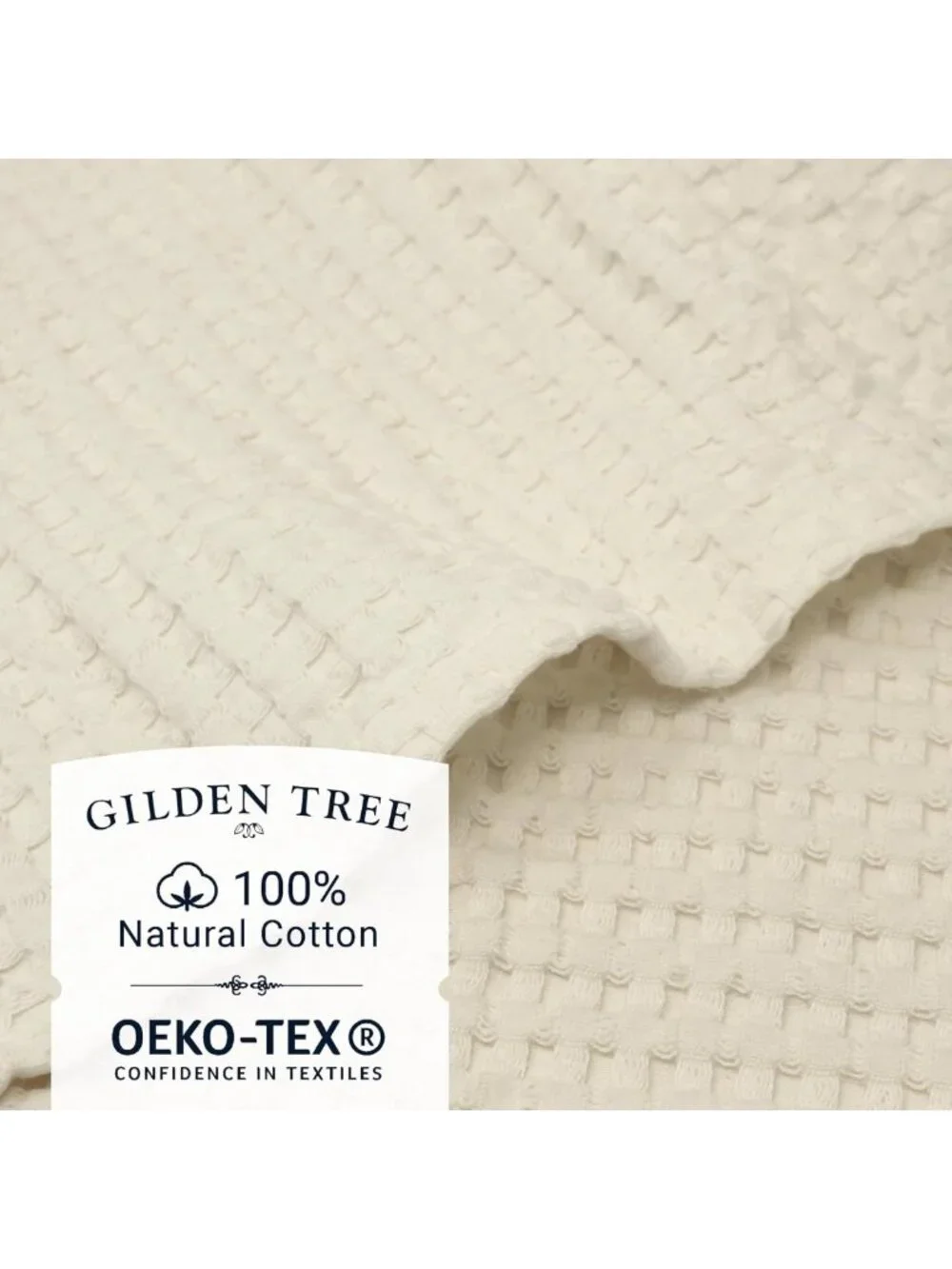 Soft Waffle Bath Towels & Wash Cloths Set of 4 - Quick Dry, Exfoliating, Modern